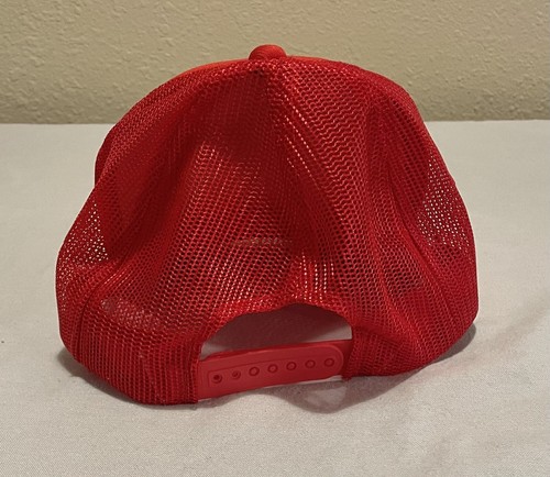 Cappello camionista Pak N Save drogheria negozio mercato vintage maglia rossa regolabile anni 80 - Foto 2 di 3