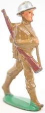 1930-40s Manoil M105 79 Lead Dimestore Toy Soldier WWI Marching Gun Slung Angle