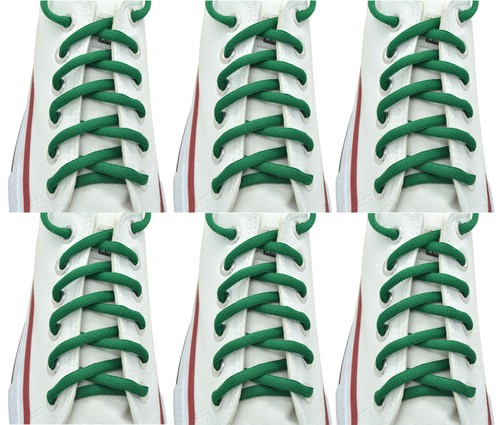 Oval Sneakers Shoelaces "Green" 45" Athletic Shoelaces 1,2,4,6.12 Pairs - 第 5/6 張圖片