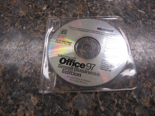 Vintage Microsoft X03-51433 Office 97 Small Business Edition CD-ROM - LR23