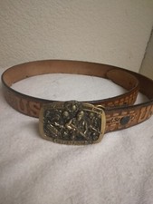 Vintage United States Marines Belt And Belt Buckle Size 32 EXCELLENT CONDITION