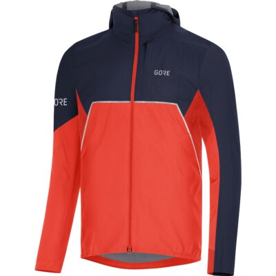 Gore Wear R7 Partial GTX Infinium Hooded Jacket Fireball Orbit Herren Laufjacke