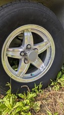 Silver Aluma Trailer Wheel Center Cap Hub Cap Bespoke Trailer Wheelcap Cover New