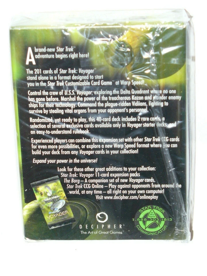 2001 Star Trek Voyager CCG Starter Deck (Black Border) - Image 2 of 2