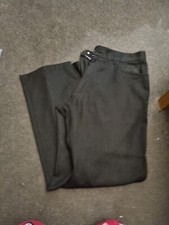 Mens Suit Trousers 36l Grey