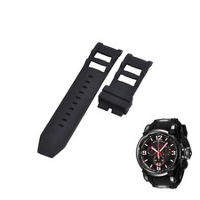Russian Diver 34256 26mm Black Rubber Watch Strap For Invicta