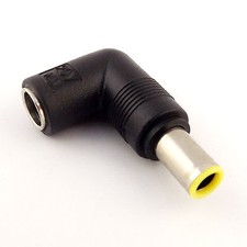 DC 7.9 x 5.5mm Female To Male Right Angle Power Connector Adapter for Lenovo IBM