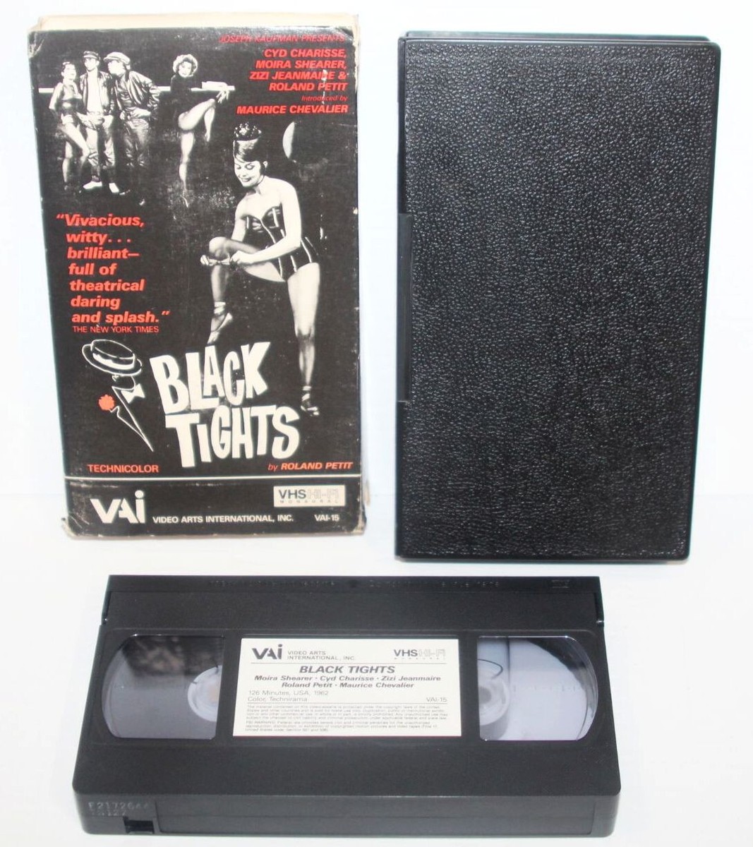 Black Tights (1961) Cyd Charisse VHS - Rare Big Box/Clam Shell VAI  