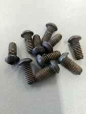 1/4-20 x 5/8" Button Socket Cap Screw Steel Allen Hex Drive /Red Patch  Qty 10