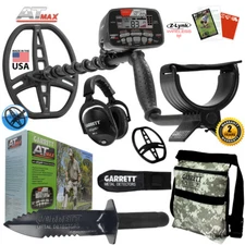 Garrett AT MAX Underwater Metal Detector, MS-3 Headphones, Digger, & Pouch