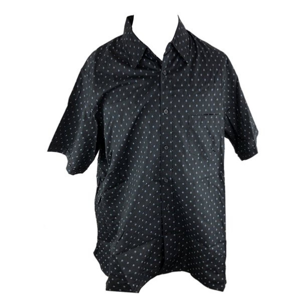 Мужская легкая рубашка на пуговицах с коротким рукавом от Hudson River [M ]