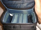 samsonite camera bag. black. zipper closure, strap and handle — photo 4
