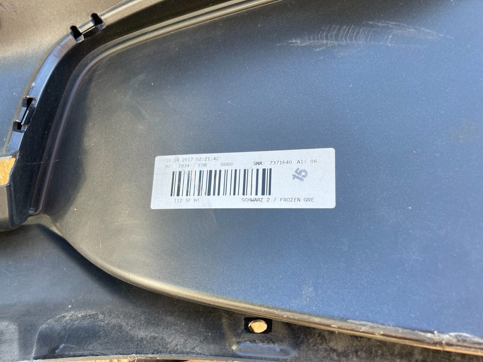 2014 2015 2016 2017 2018 2019 BMW I8 Rear Bumper OEM