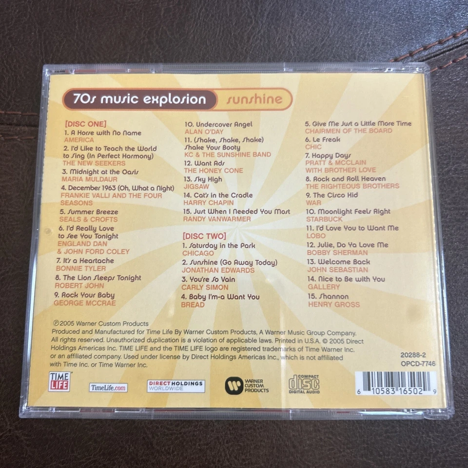 Various Artists : 70s Music Explosion Volume 1: Sunshine (Time-Life Music 2 CD Foto 2 de 2