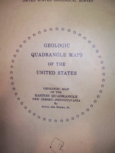 Geologic Quadrangle Maps of the United States, Easton Quadrangle, PA, 1967 GUC - Picture 2 of 17