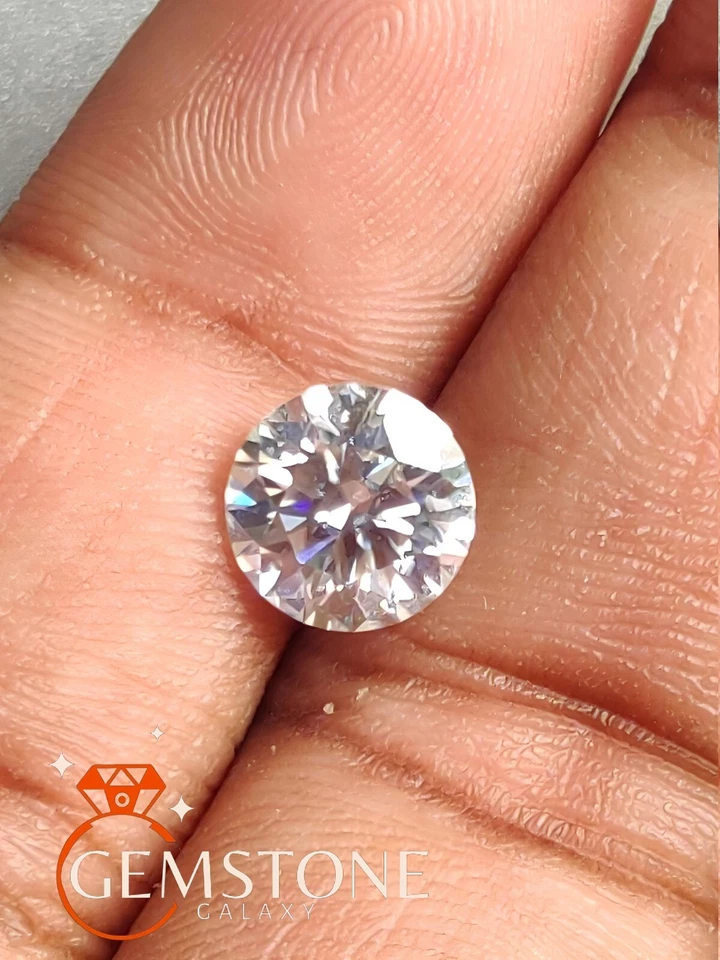 Certified Natural 2 Ct Lab Grown VVS1 D Color Diamond Round Cut Loose Gemstone - Image 3 of 4