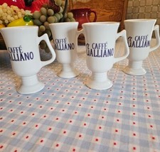 Galliano Bistro Ceramic Style Caffe Irish/coffee Cocktails 4pc Stem Mugs