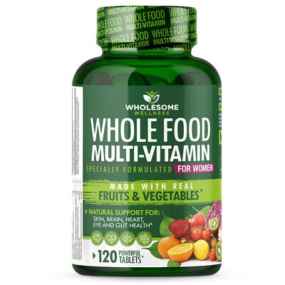 Whole Food Multivitamin for Women - Natural Multi Vitamins Minerals Organic E...