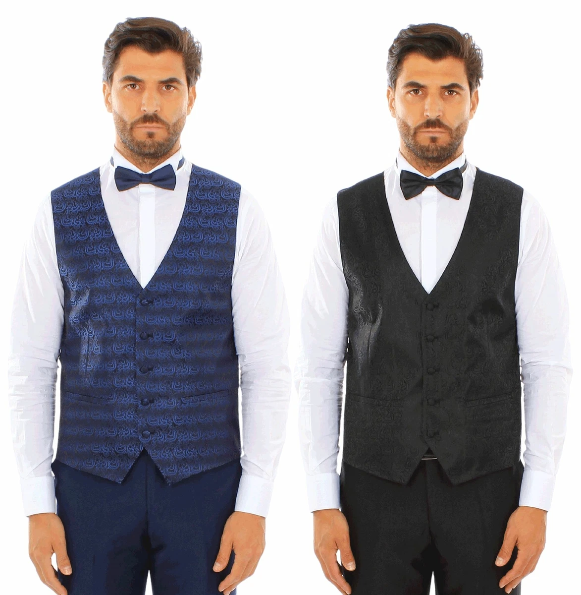 Gilet damascato uomo sale