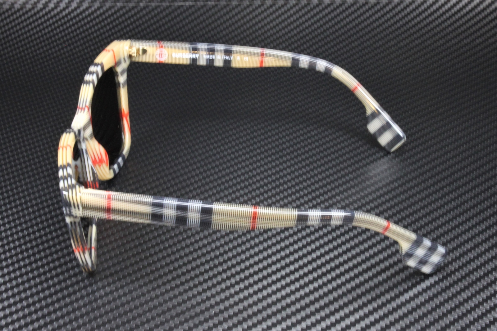 BURBERRY Elsa BE4346 394487 Vintage Check Dark Grey 53 mm Women's