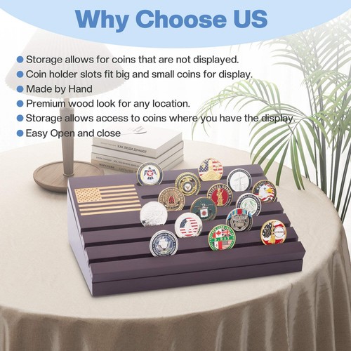 Militär Münzaufsteller in sattem Braunviolett - Präsentieren Sie Ihre wertvolle Sammlung - Bild 2 von 10