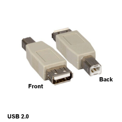 KNTK USB 2.0 Type A Female to Type B Male Adapter for Printer Scanner PC Data