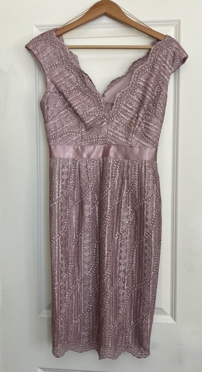 adrianna papell wedding guest dresses Sleeveless Queen Anne Tie Front Ballgown In Espresso-Espresso / Regular / 0 Adrianna Papell Women's Wedding Guest