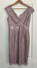 Adrianna Papell Cocktail Wedding Guest V-Neck V-Back Dress Size 2 Taupe NWT