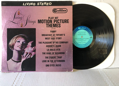 Living Strings PLAY HIT MOTION PICTURE THEMES Original 1962 RCA Camden STEREO VG