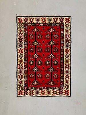 Vintage Kilim, Serbian Pirot Kelim Rug shabby wool 210x144 cm large
