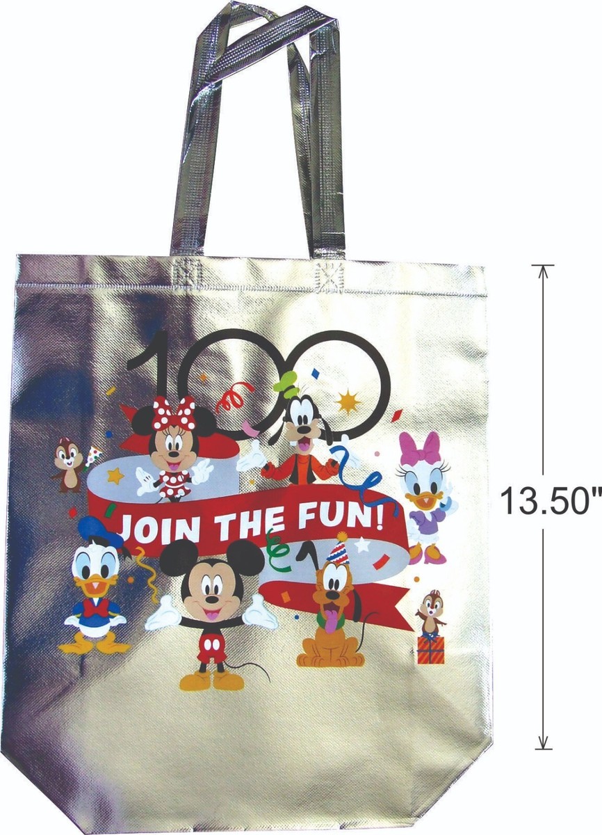 Set 2 of 2 Glossy Reusable Gift Bags Metallic Bling Design Holiday