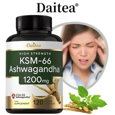 KSM-66 Ashwagandha Capsules - Supports Energy,Stamina And Mood Health