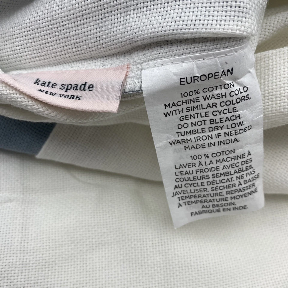 Braçadeira Kate Spade New York branca europeia 100% algodão 26 x 26 - Imagem 3 de 3