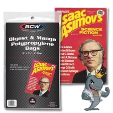 BCW Digest & Manga Bags 100ct Pack Acid Free Storage Safe FREE SHIP