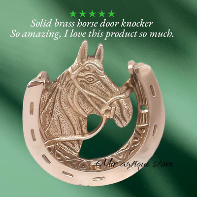 Horse Door Knocker Vintage Door Knocker Front Door Ring Accessories with Screws