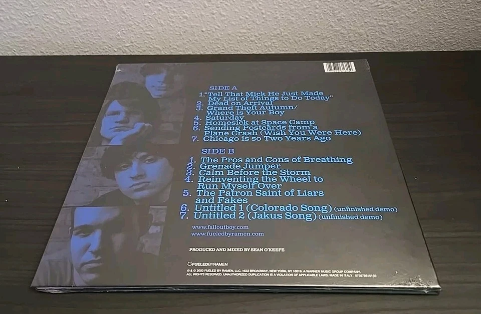 FALL OUT BOY Take This To Your Grave Limited Edition Coffee Book Vinyl 🆕 ✅  - Image 2 of 2