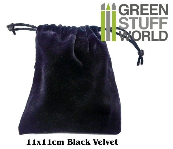 Bolsas de Terciopelo Negro - 12cm - guardar dados y joyería, relojes, abalorios