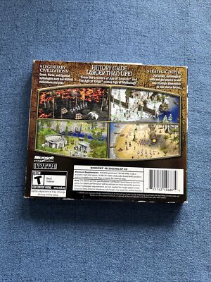 Age Of Mythology PC CD-ROM Microsoft 2006 Win 98/XP GOTY Greek