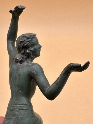 Epoque Art Déco sculpture en régule danseuse sans socle - Foto 8 di 11