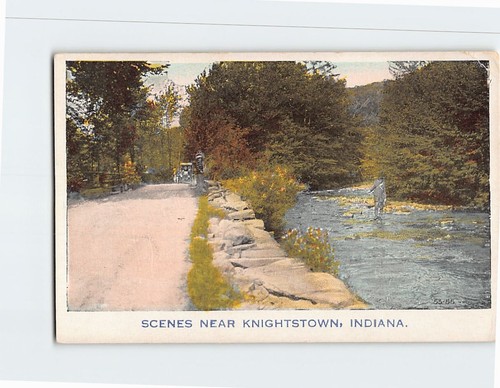 Postkarte Szenen in der Nähe von Knightstown Indiana USA