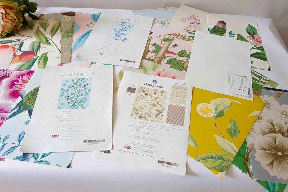 Sanderson Group Harlequin A4 Wallpaper Samples 25 Sheets Mixed Media