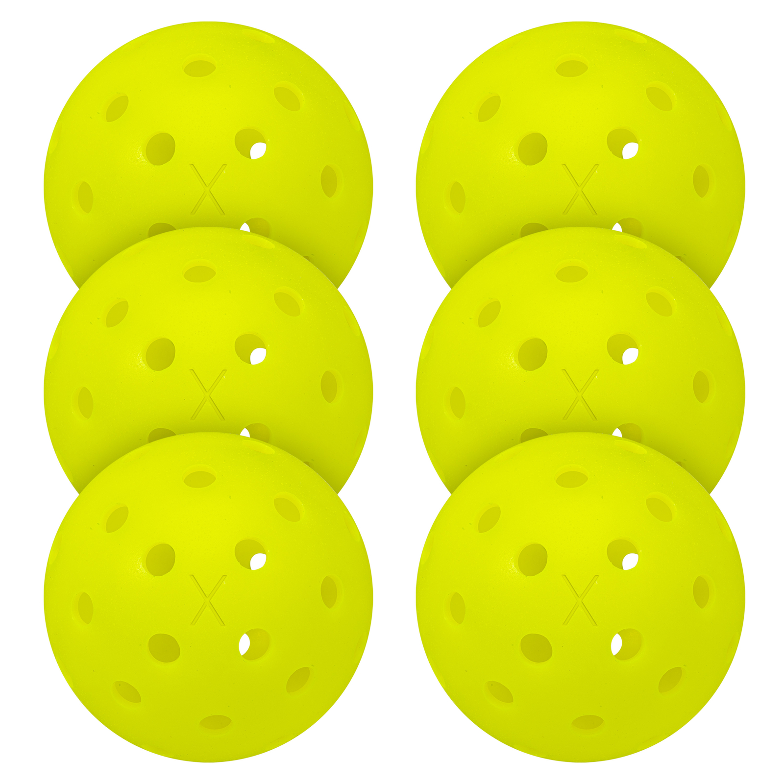 Franklin Sports Outdoor Pickleballs - X40 Pickleballs - 6 Pack