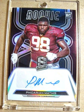 2022 Phidarian Mathis Spectra Rookie Autograph Silver Prizm RC /99 MINT 🔥🔥🔥