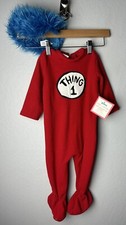 Pottery Barn Kids Halloween Costume Thing One 6 12M Cat in the Hat Dr. Suess