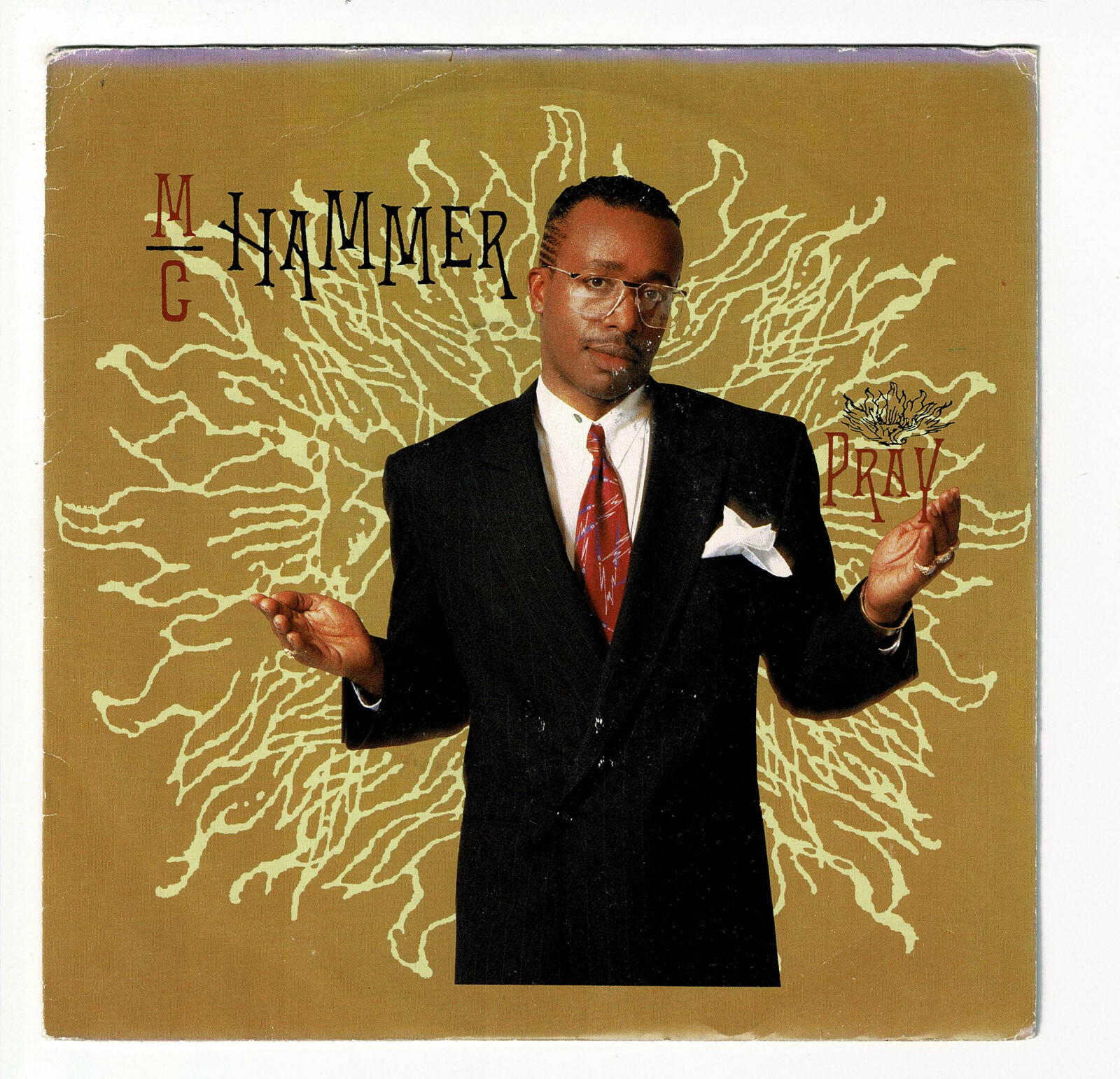 M.C. HAMMER Vinyl 45 RPM SP 7"" PRAY - CAPITOL 2040157 Reduced Shipping RARE
