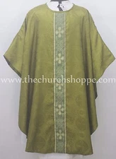 New Olive Green Chasuble clergy gothic vestment & Stole,Gothic,Casel,Casulla,New