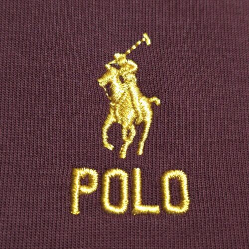 Polo Ralph Lauren Men's 2XLT Big & Tall Burgundy Color Block Hoodie Fleece New - Picture 3 of 7