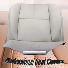 For 07-14 Gmc Yukon Xl 1500 Passenger Bottom Replacement Leather Seat Cover Gray