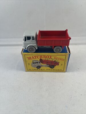 Lesney Matchbox No 3 Bedford 7 1/2 Tonne Tipper Rare GPW Red