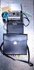 Vintage Polaroid 340 Land Camera, Flash 268, Flashbulbs, Leather Case Nice
